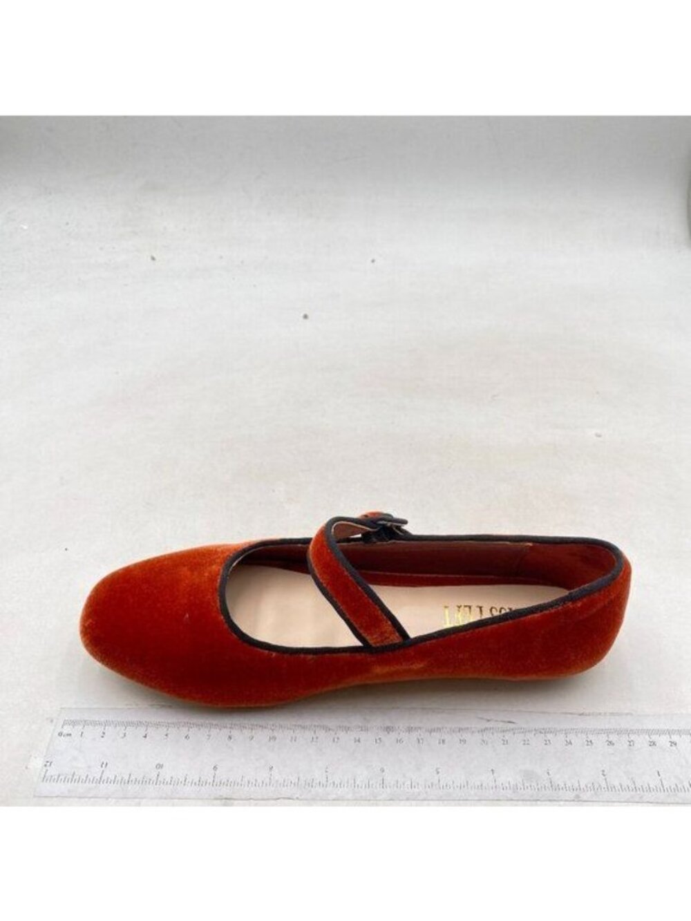 Miss left Brown Buckle Strap Mary Janes Classic Closed Round Toe Ballet Flats